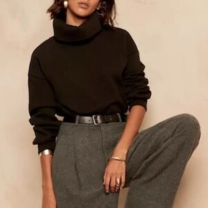Banana Republic Black Turtleneck Sweatshirt